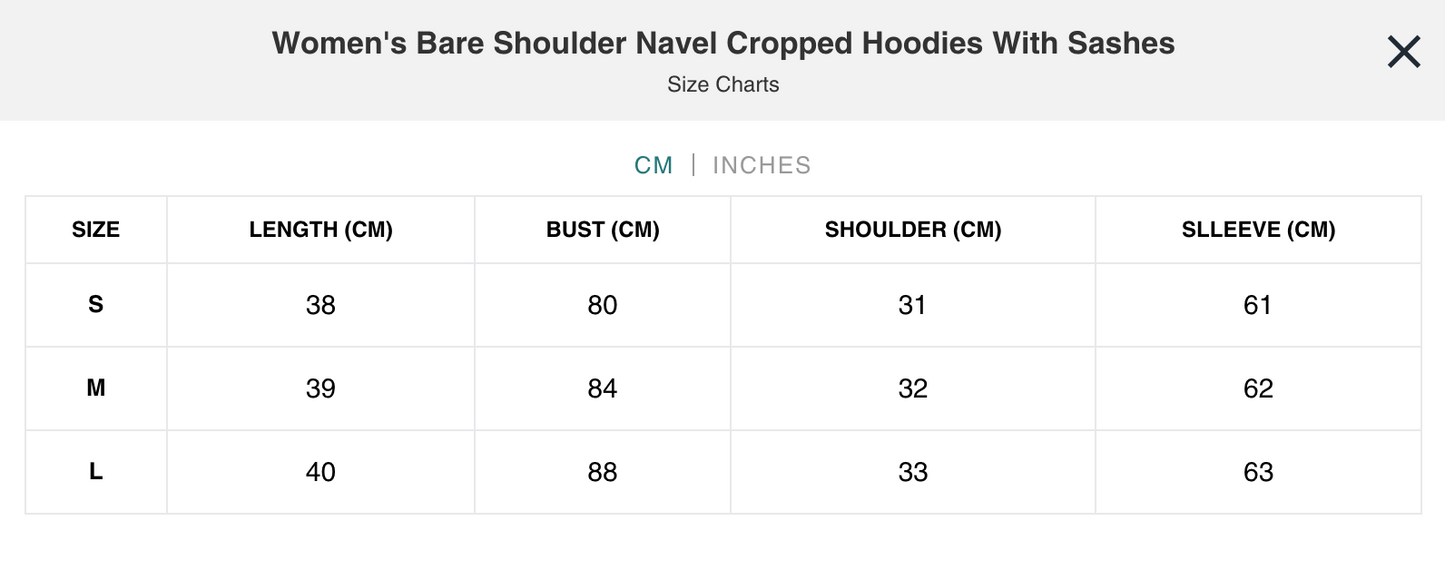 Naughty Kitten Clothing Women's Size Chart Centimetres