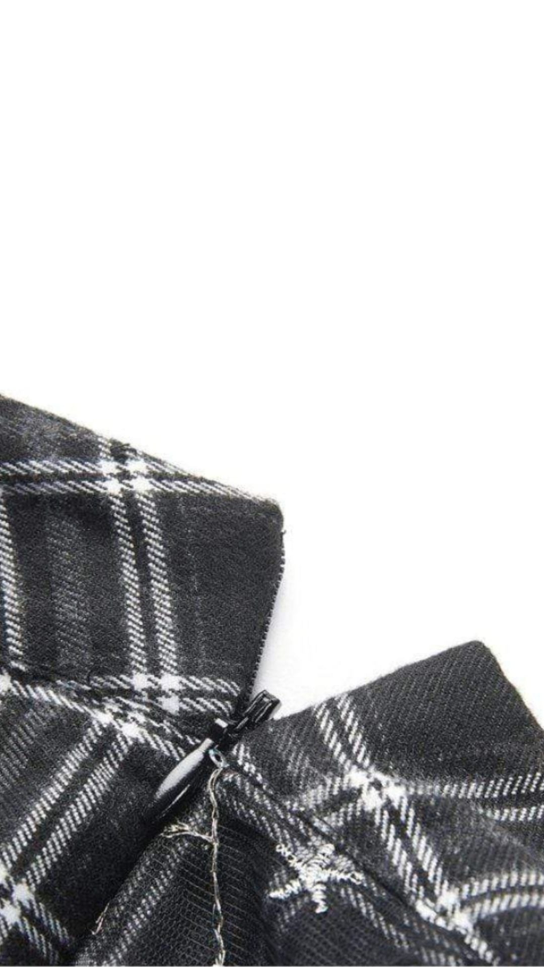 Naughty Kitten Clothing Tartan & Starr Punk Skirt Close Up View Gothic Alternative Women's fashion