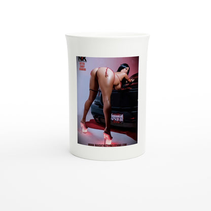 White 10oz Porcelain Slim Mug