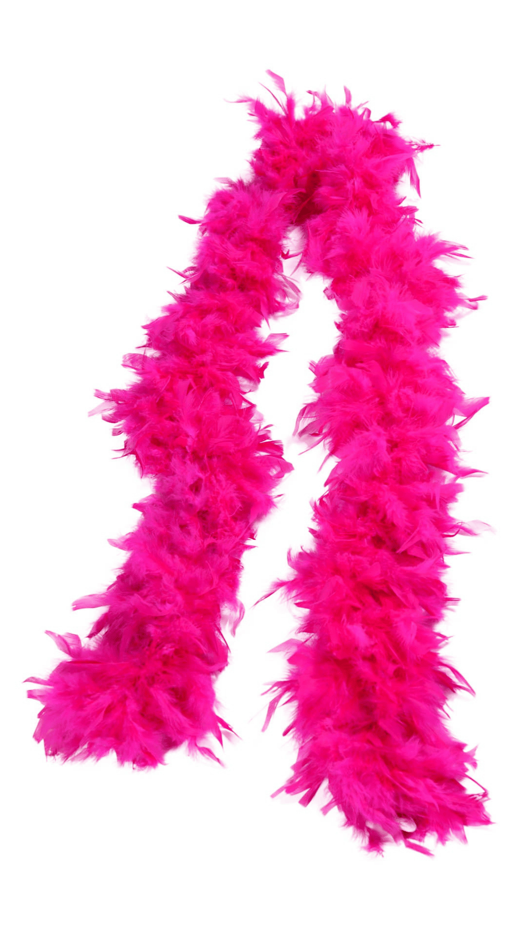 Naughty Kitten Clothing 72” Feathered Boa Pink Front View Halloween Costume Accessories