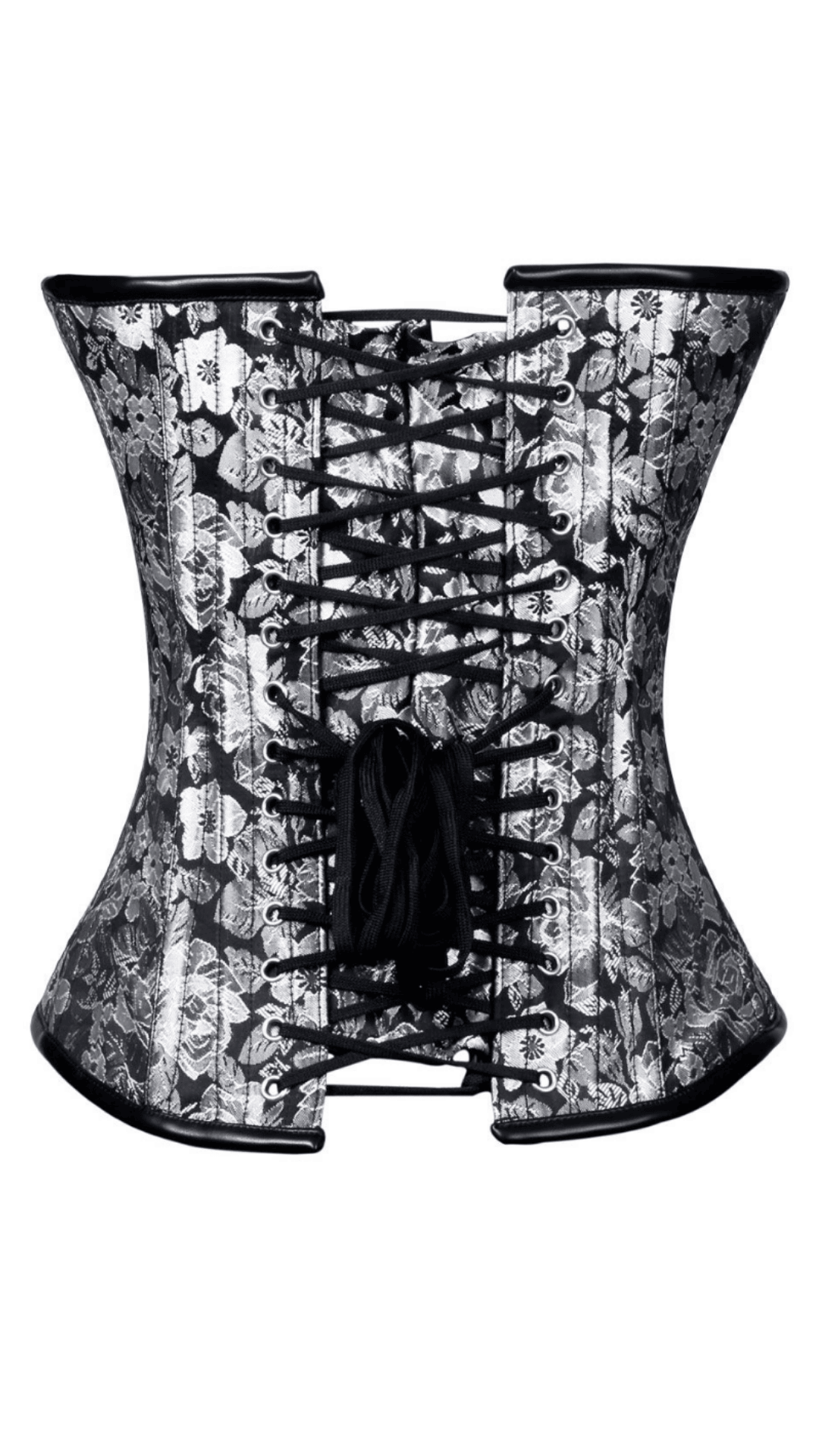 Naughty Kitten Clothing Anika Gothic Floral Corset Rear View