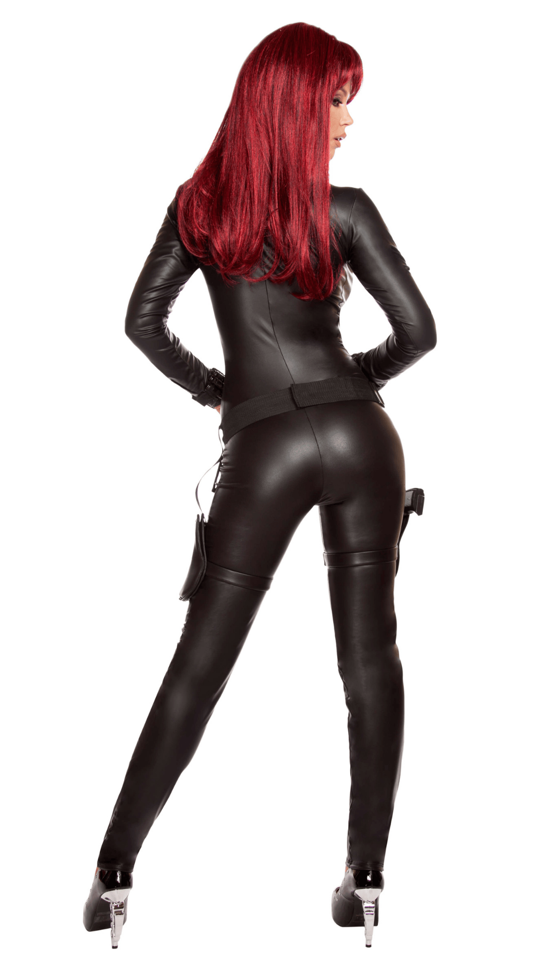 Naughty Kitten Clothing Assassin Catsuit Costume Rear View Halloween Costume