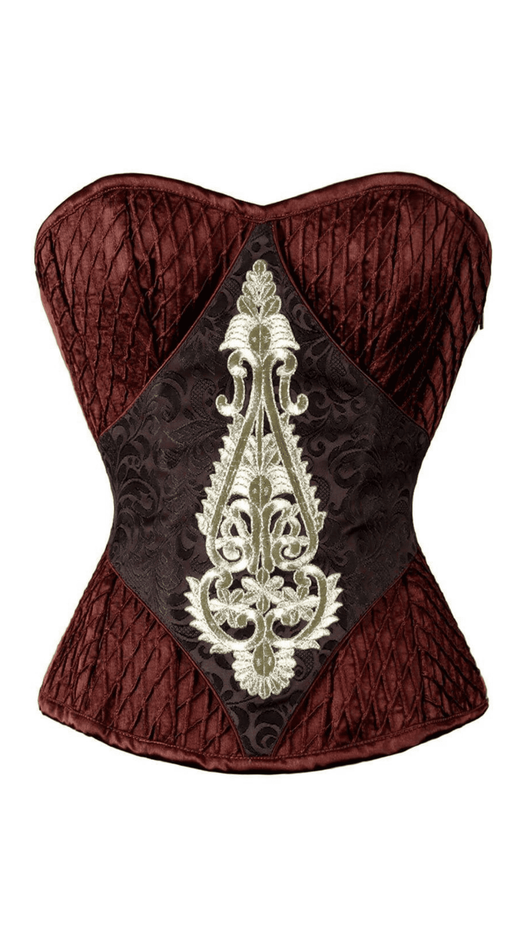 Naughty Kitten Clothing Autumn Deluxe Embroidery Corset Front View