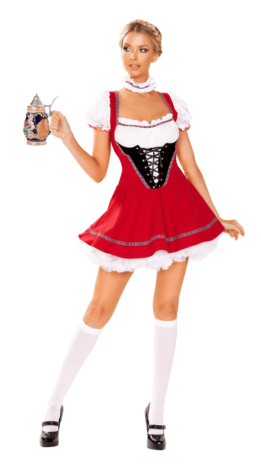 Beer Wench Costume - Naughty Kitten Clothing Front View Oktoberfest Costume Halloween Costume