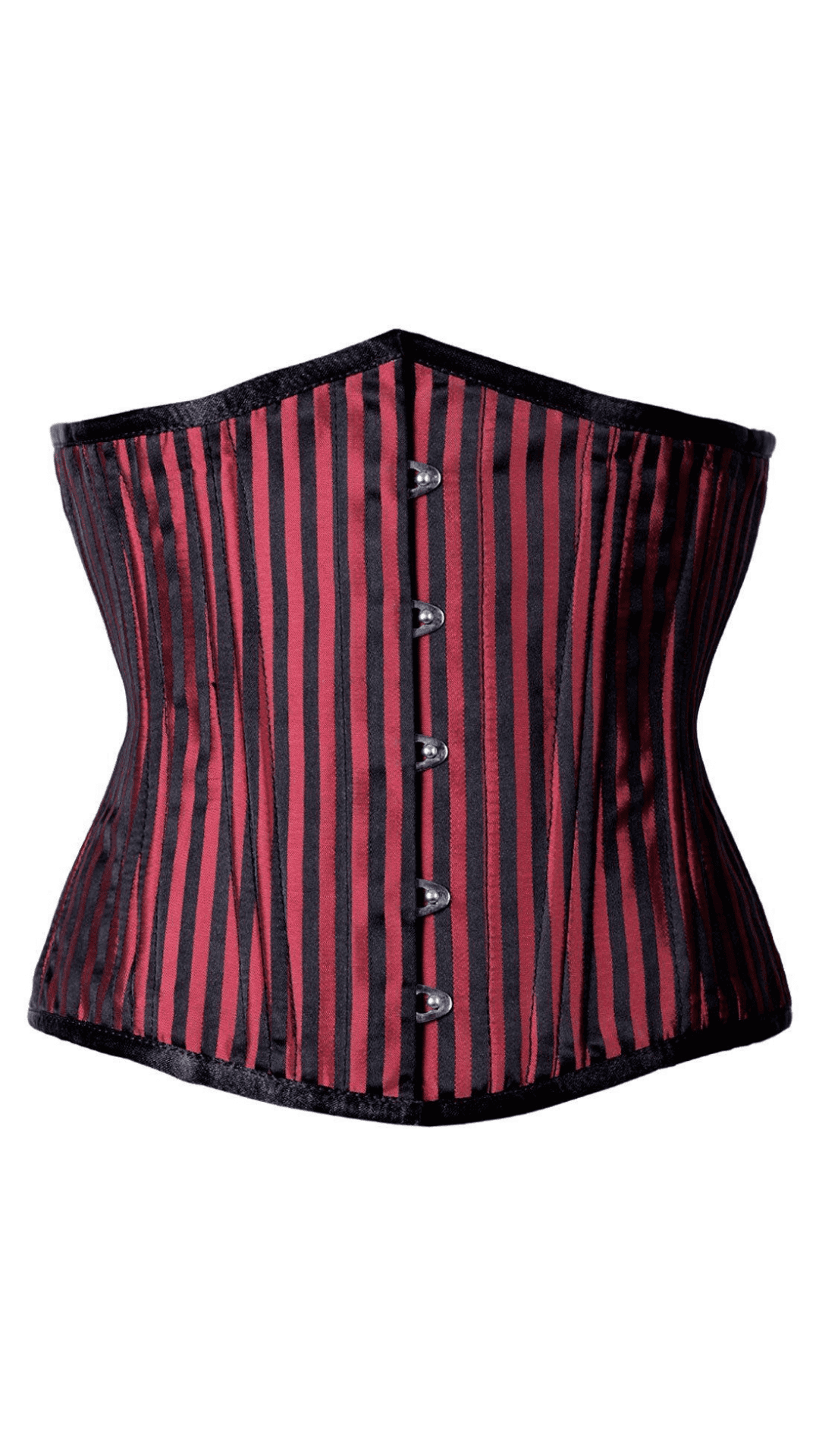 Naughty Kitten Clothing Belle Pinstripe Under Bust Corset Front View
