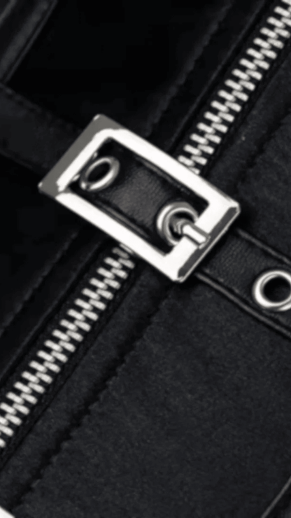 Naughty Kitten Clothing Crimson Siren Corset Front View Gothic Waist Cincher