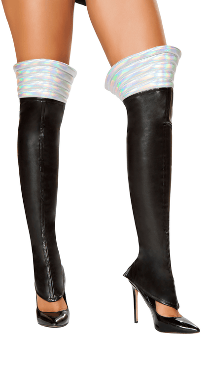 Black Space Girl Leggings - Naughty Kitten Clothing Costume Accessories