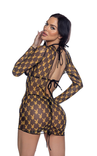 Naughty Kitten Clothing Rear View Bunny Cover-Up Playboy Swimwear