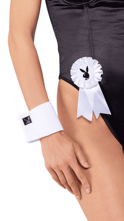 Naughty Kitten Clothing Classic Playboy Bunny Costume Black Front View Playboy Costume