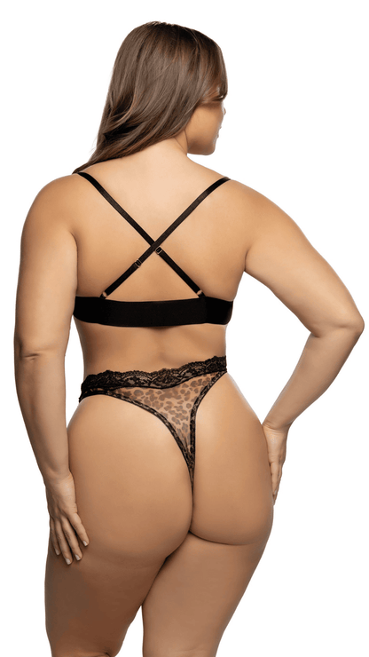 Naughty Kitten Clothing Corporate Crush Set Rear View Women's Plus Size Lingerie