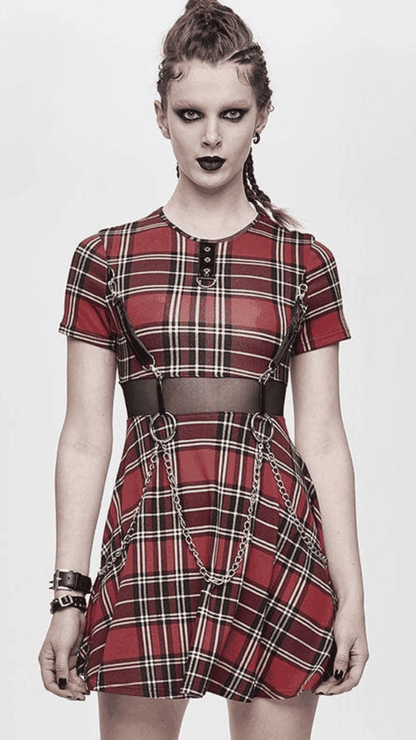 Naughty Kitten Clothing Dark Academia Dress Front View Alternative Gothic Women's Wear Dress