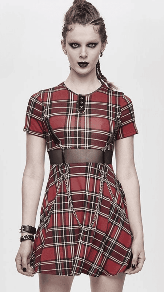 Naughty Kitten Clothing Dark Academia Dress Front View Alternative Gothic Women's Wear Dress