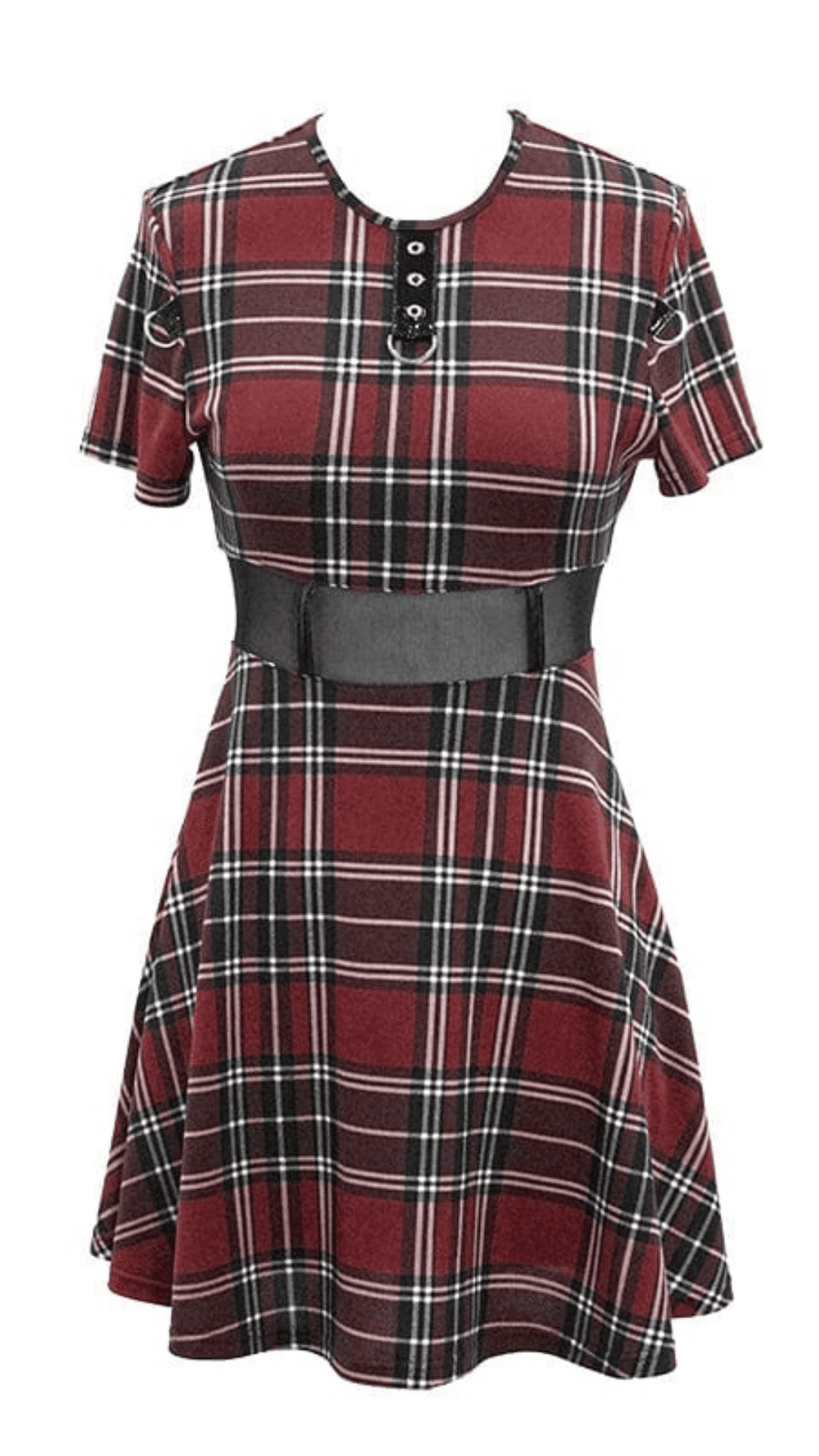 Naughty Kitten Clothing Dark Academia Dress Front View Alternative Gothic Women's Wear Dress