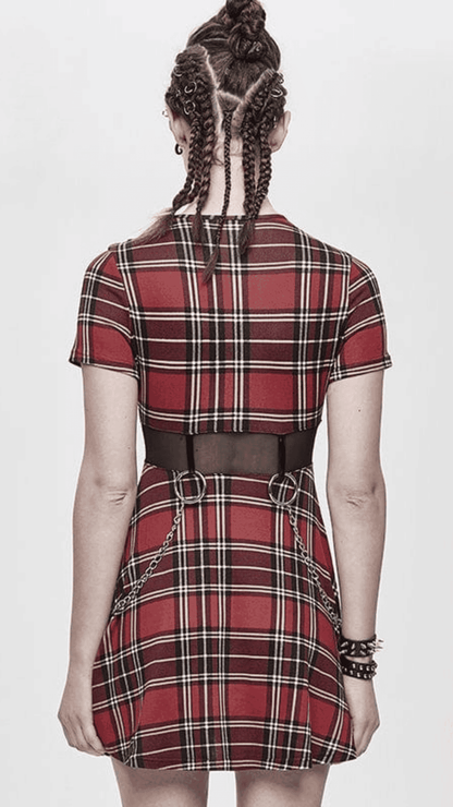 Naughty Kitten Clothing Dark Academia Dress Rear View Alternative Gothic Women's Wear Dress