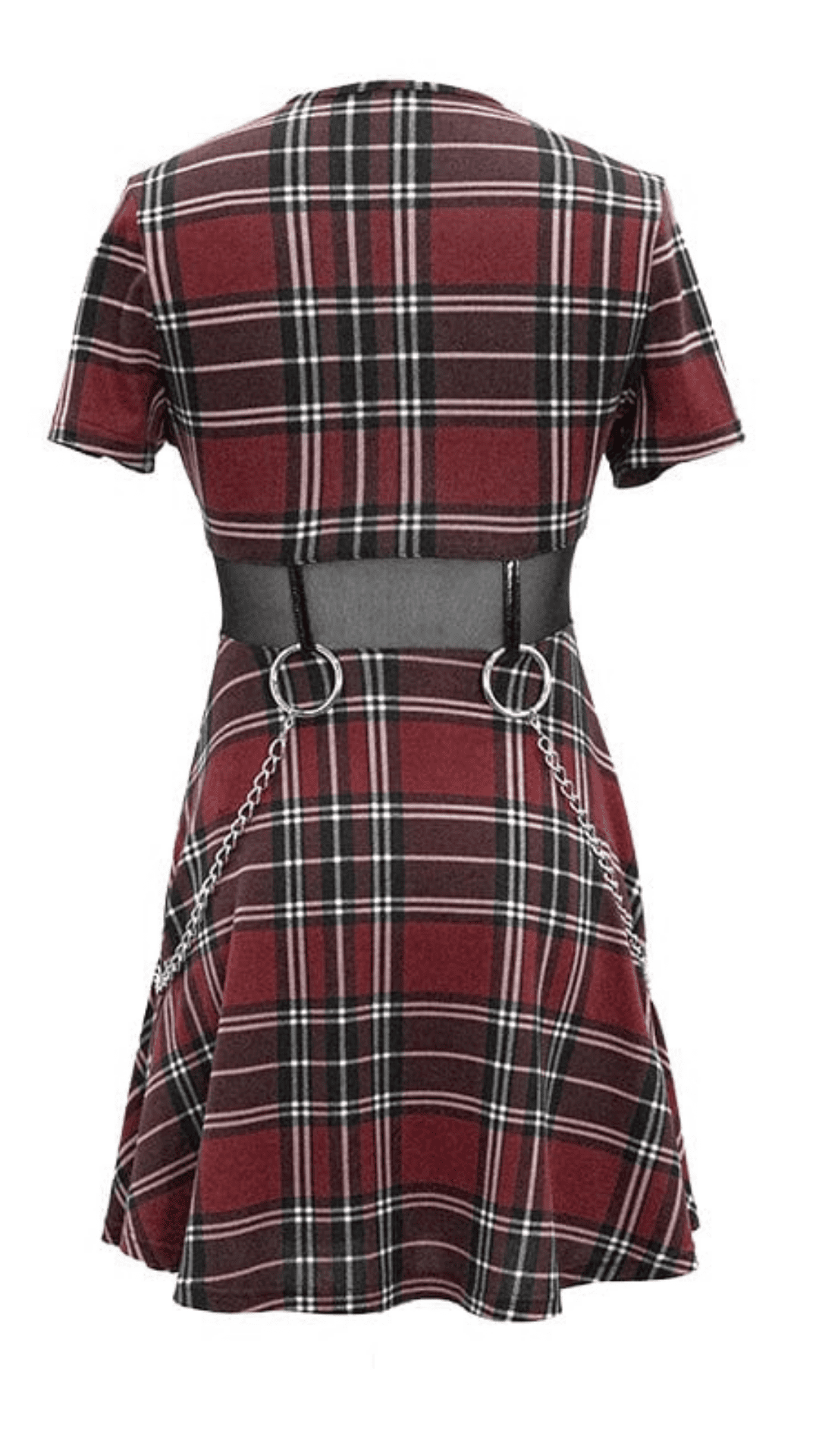 Naughty Kitten Clothing Dark Academia Dress Rear View Alternative Gothic Women's Wear Dress