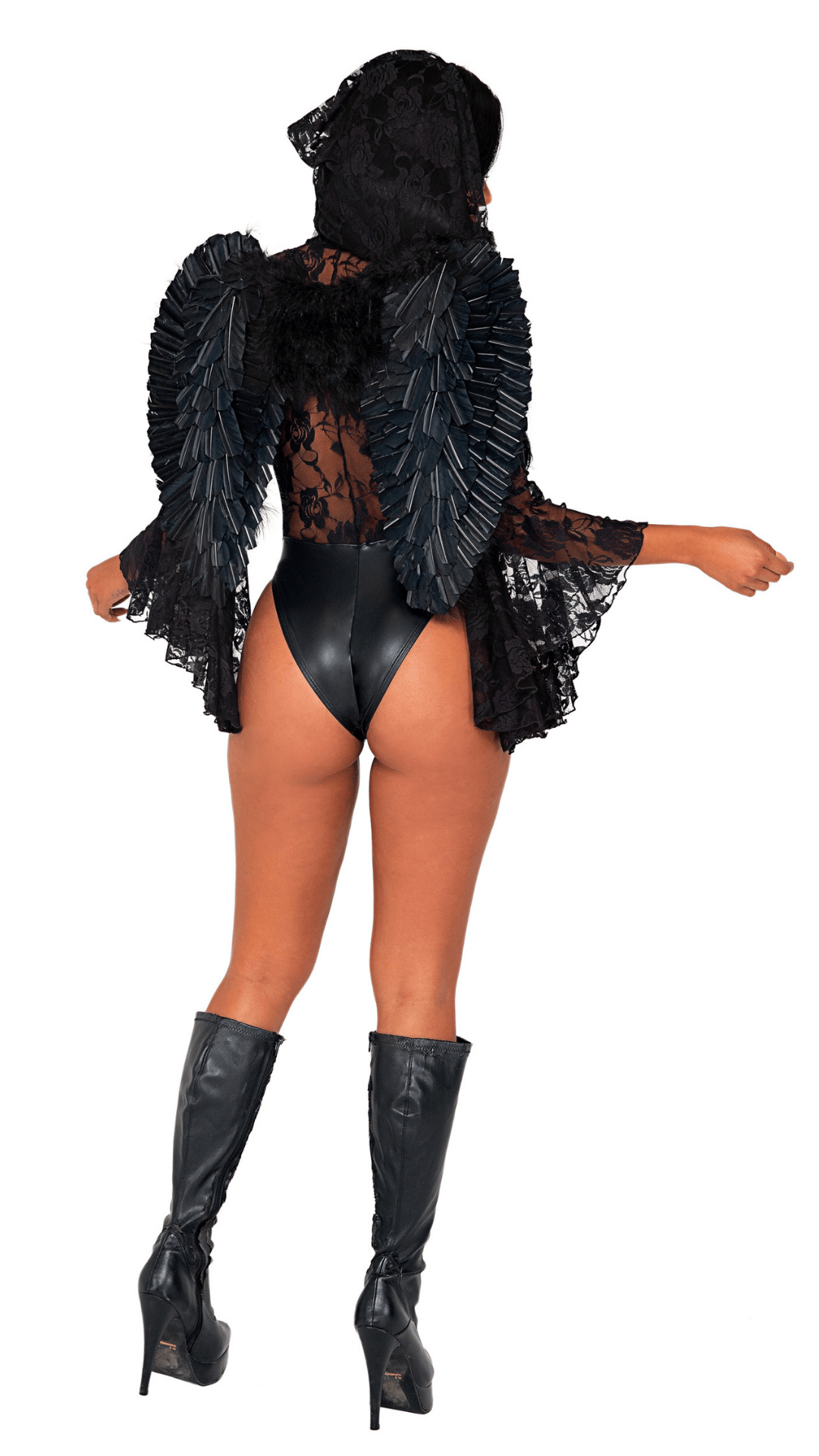 Dark Angels Lust Costume Rear view - Naughty Kitten Clothing Halloween Costume