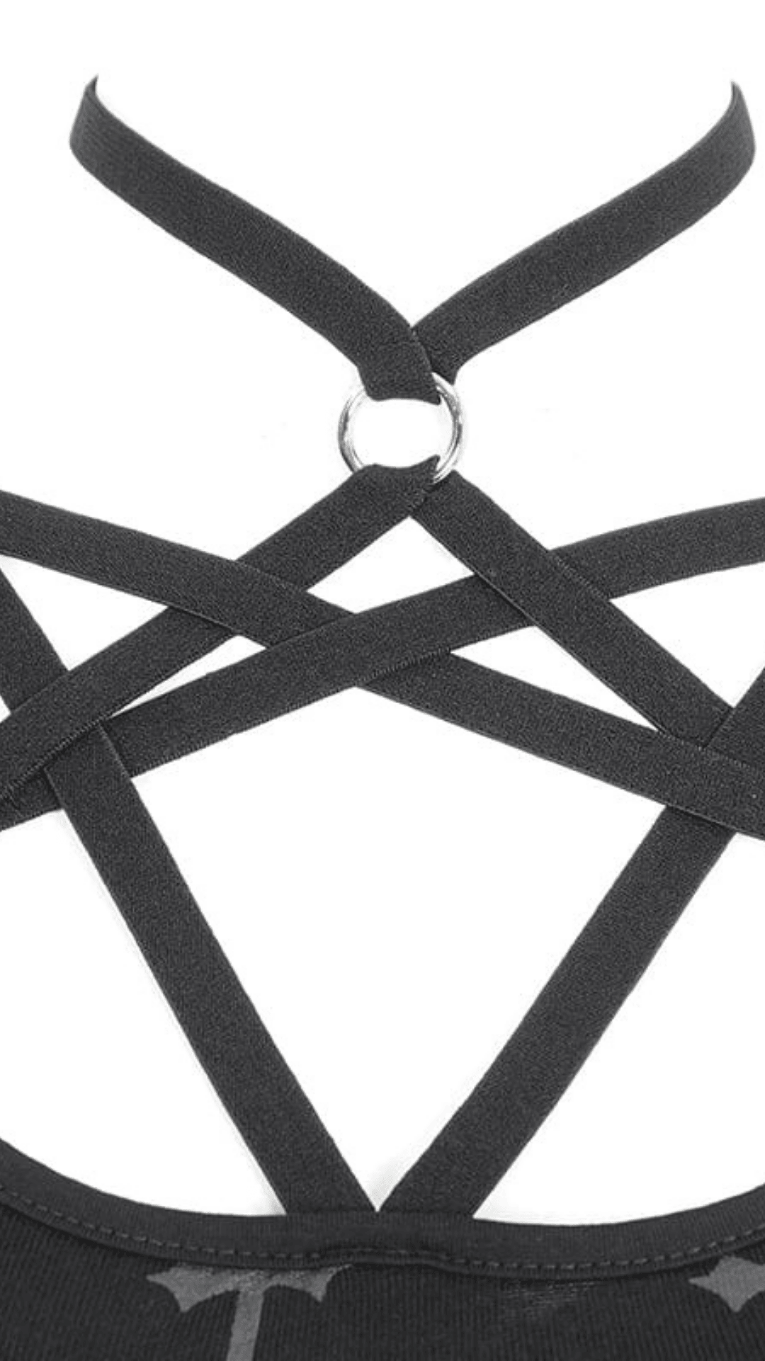 Naughty Kitten Clothing Dark Devotion Maxi Dress Close Up View Alternative Gothic Women's Wear Dress