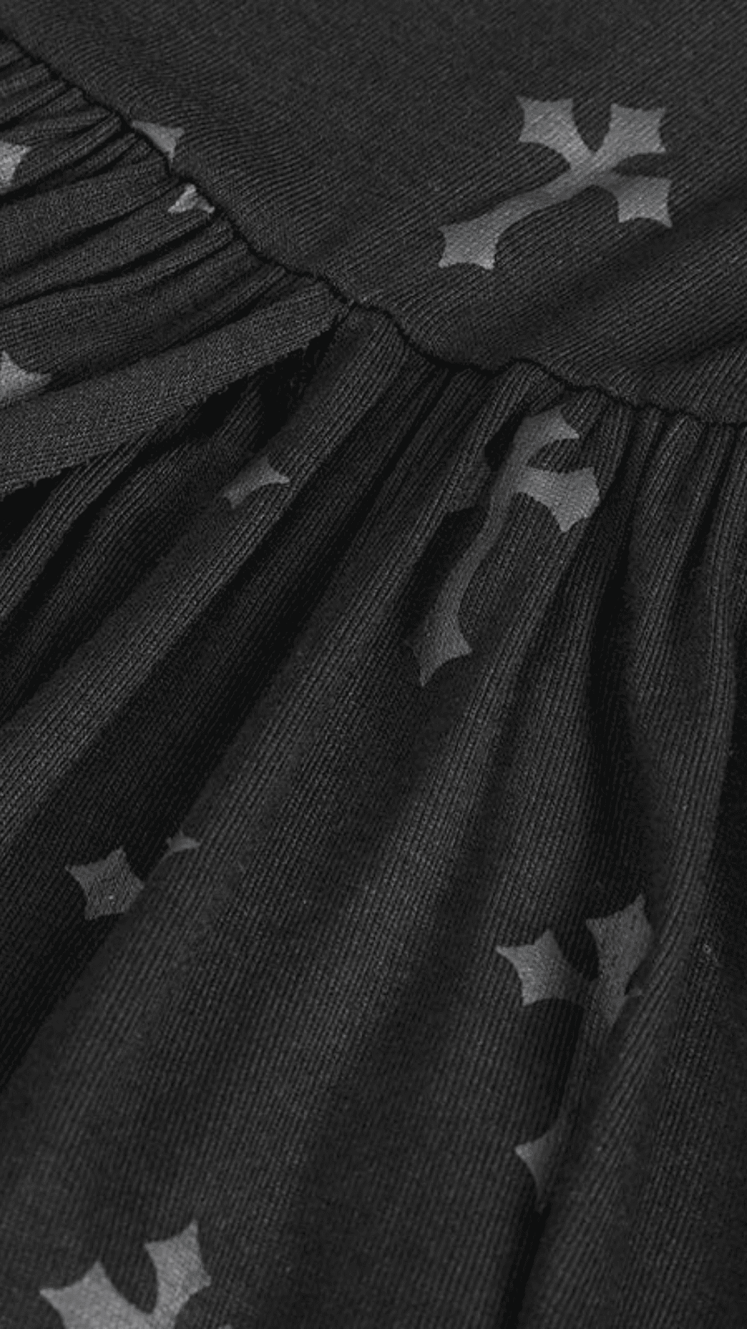 Naughty Kitten Clothing Dark Devotion Maxi Dress Close Up View Alternative Gothic Women's Wear Dress