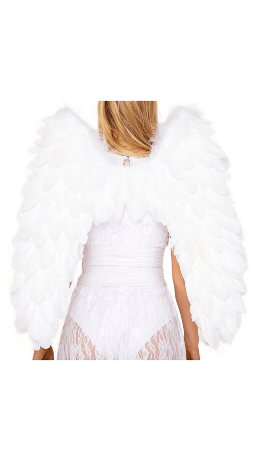 Deluxe Feathered Wings - Naughty Kitten Clothing Halloween Costume Accessories