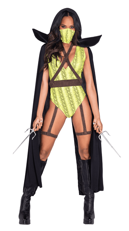 Desert Combat Ninja Costume Front View - Naughty Kitten Clothing Halloween Costume