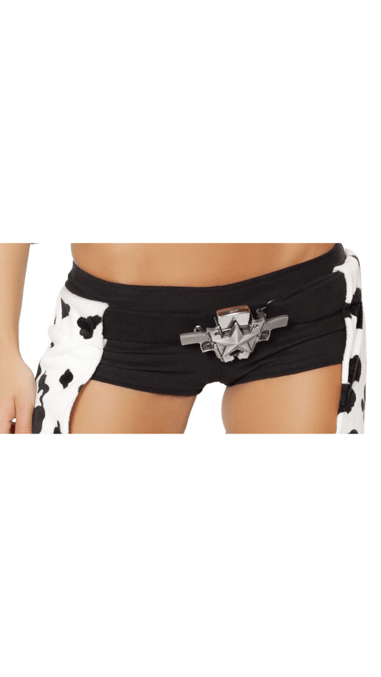 Double Gun Belt Buckle - Naughty Kitten Clothing Cowboy Costume Accessories