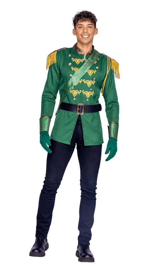 Naughty Kitten Clothing Emerald Prince Men's Costume Front View Couples Halloween Costume