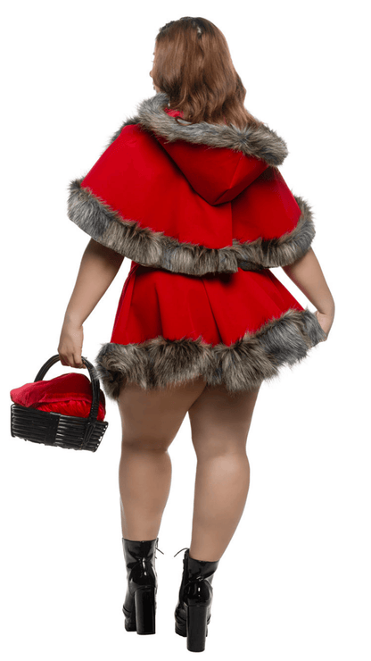 Naughty Kitten Clothing Enchanted Forest Red Costume Rear View Women's Halloween Costume Plus Size