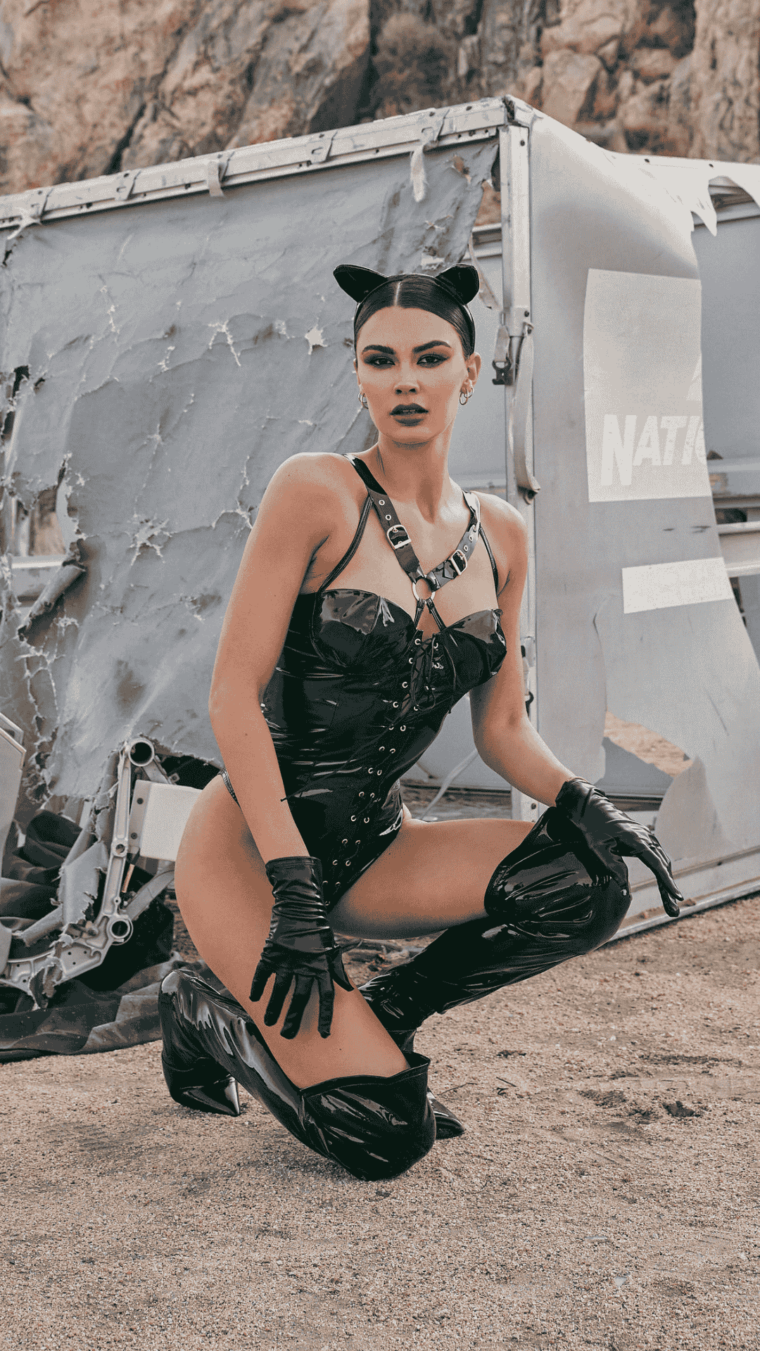 Naughty Kitten Clothing Feline Fatale Costume Front View Halloween Costume