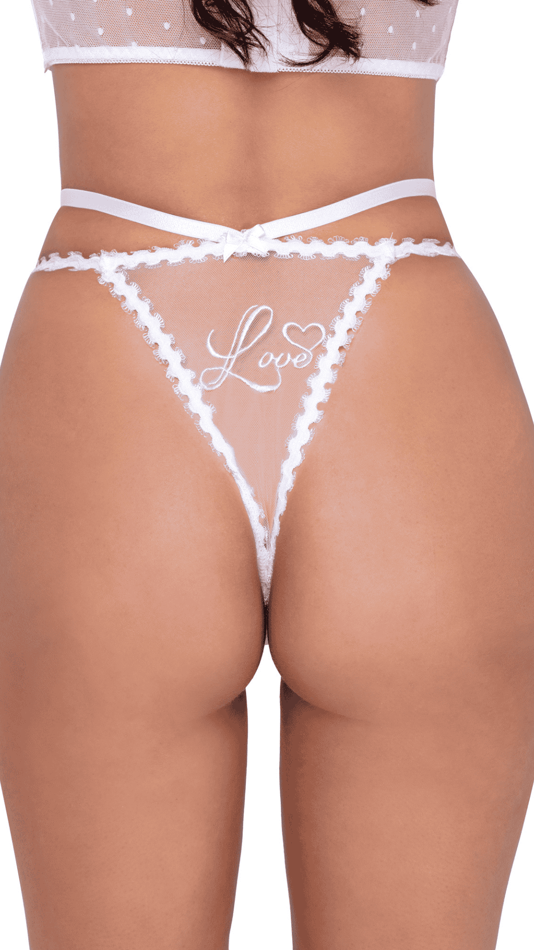 Naughty Kitten Clothing Forever Yours 2-Piece Bustier Set Rear View Lingerie