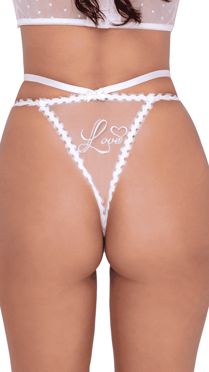 Naughty Kitten Clothing Forever Yours 2-Piece Bustier Set Rear View Lingerie