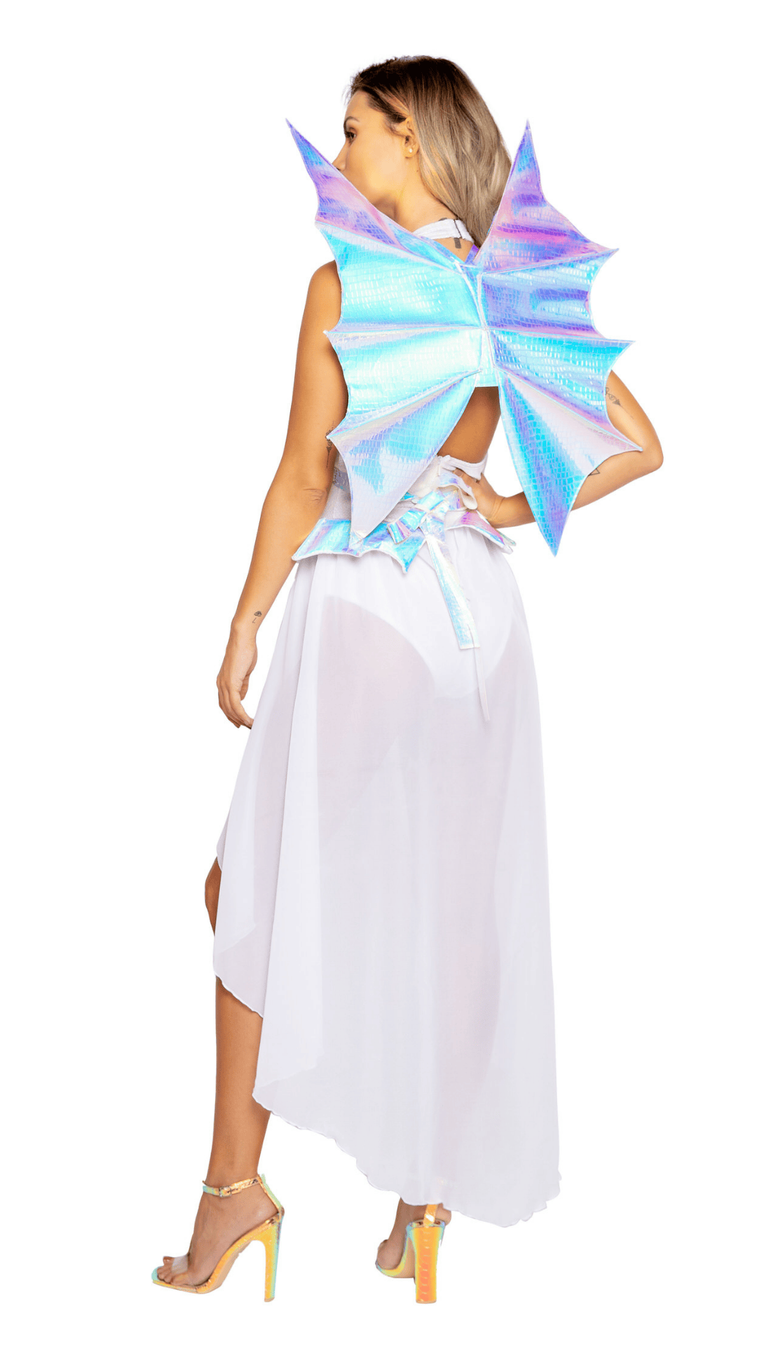 Glamorous Dragon Costume Rear View - Naughty Kitten Clothing Halloween Costume