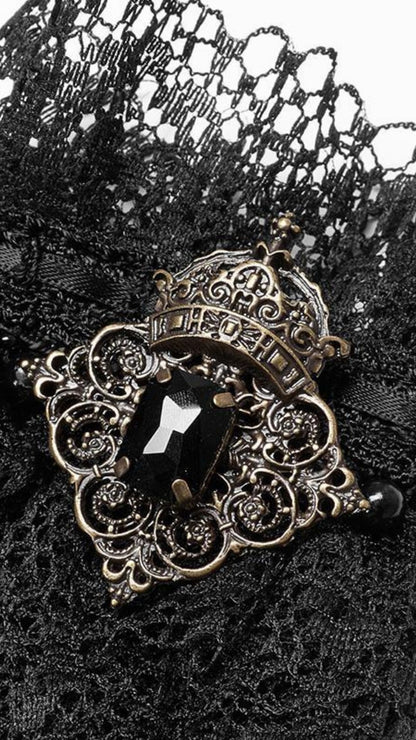 Naughty Kitten Clothing Goth Vintage Handmade Lace Gloves Close Up View Alternative Fashion Gothic Accessories