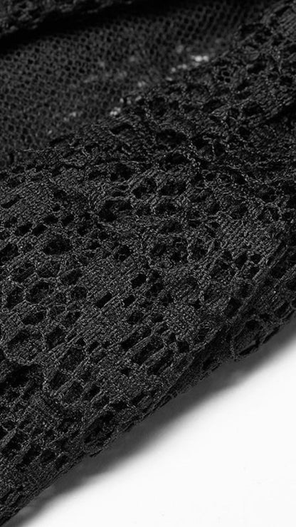 Naughty Kitten Clothing Goth Vintage Handmade Lace Gloves Close Up View Alternative Fashion Gothic Accessories