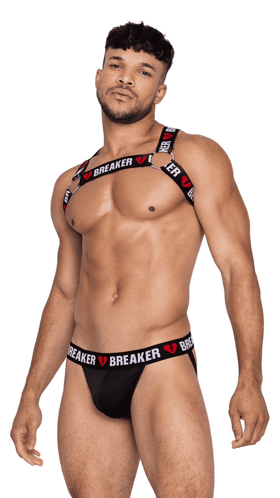 Naughty Kitten Clothing Heartbreaker Jockstrap Front View Men's Lingerie Underwear