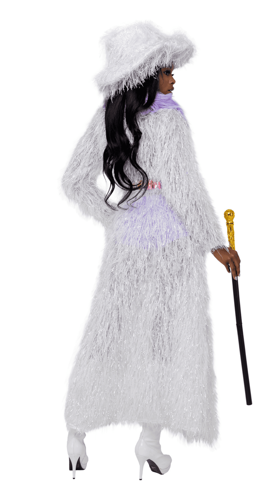 Naughty Kitten Clothing High-Roller Lady Pimp Costume Rear View Couple Halloween Costume