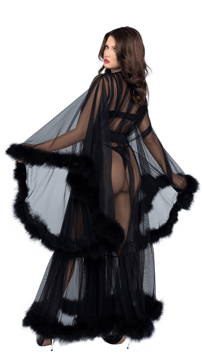 Hollywood Glam Luxury Robe - Black