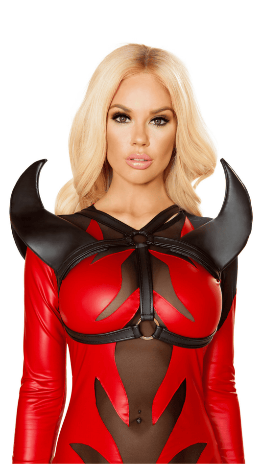 Naughty Kitten Halloween Costume Accessories Horn Holster Black