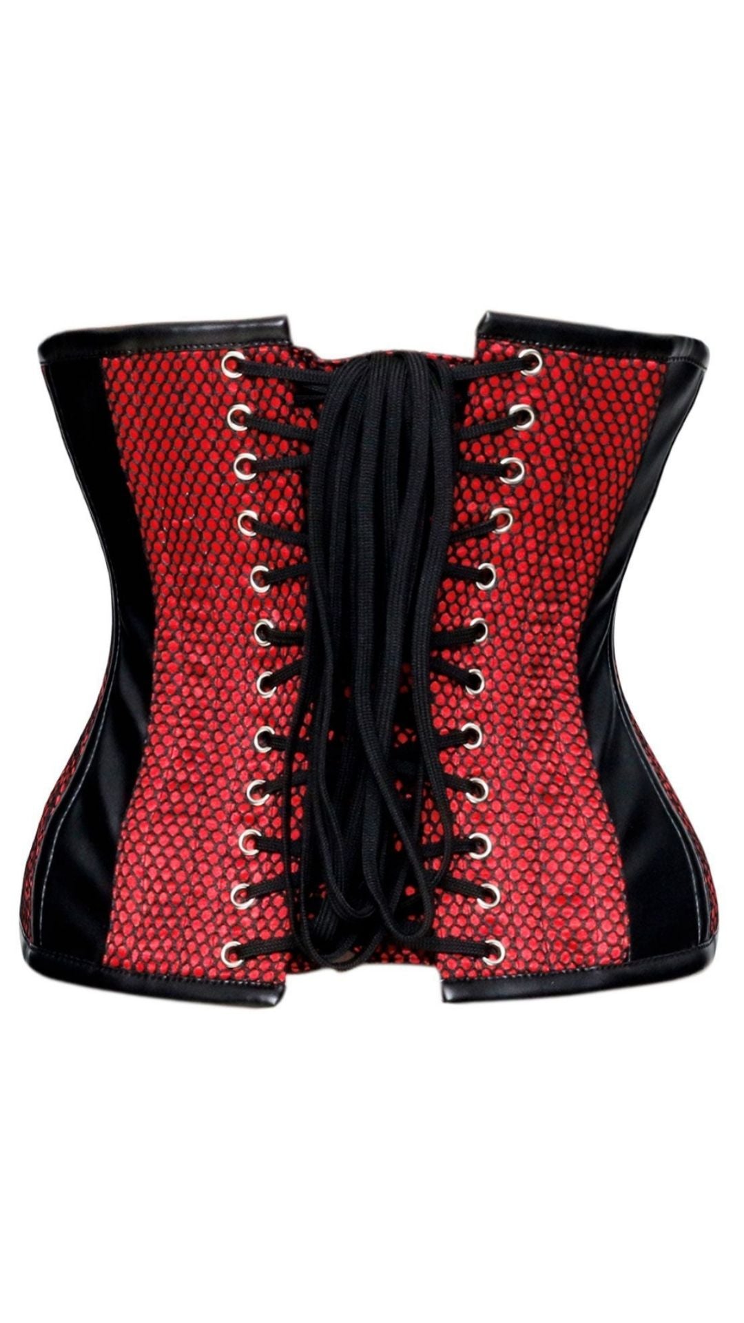 Naughty Kitten Jinx Spider Underbust Corset Rear View 