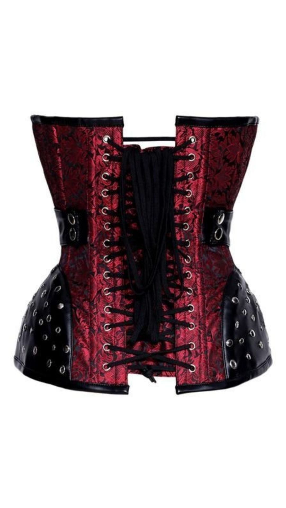 Naughty Kitten Kali Premium Gothic Corset Rear View