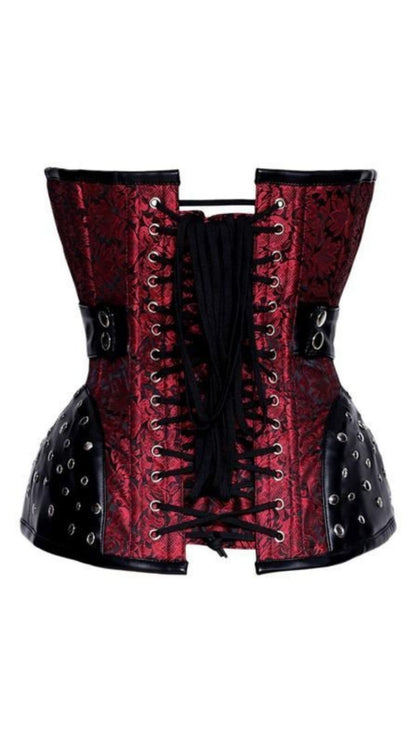 Naughty Kitten Kali Premium Gothic Corset Rear View