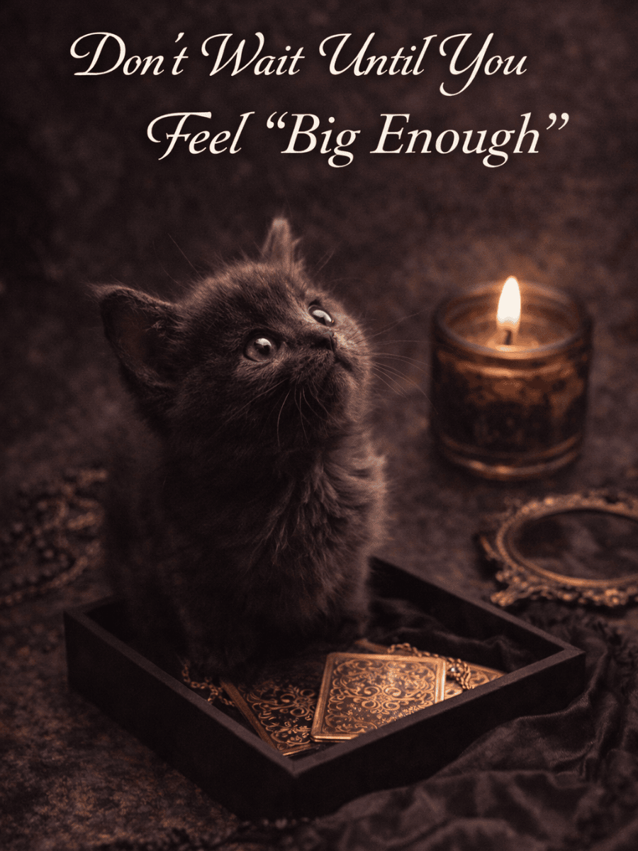 Naughty Kitten Clothing Kitten Commission Don’t Wait Until You Feel “Big Enough Image