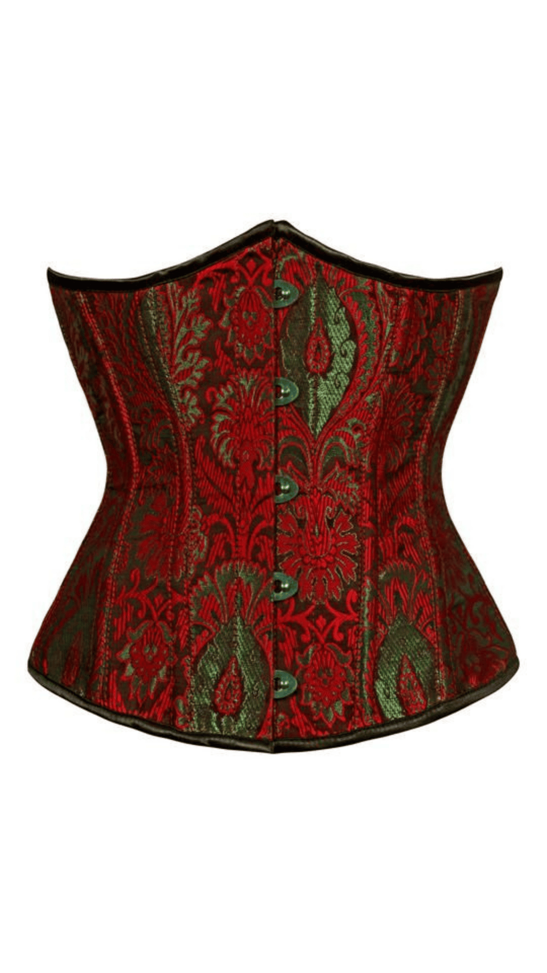 Naughty Kitten Clothing Lucille Brocade Embroidered Under-Bust Corset Front view