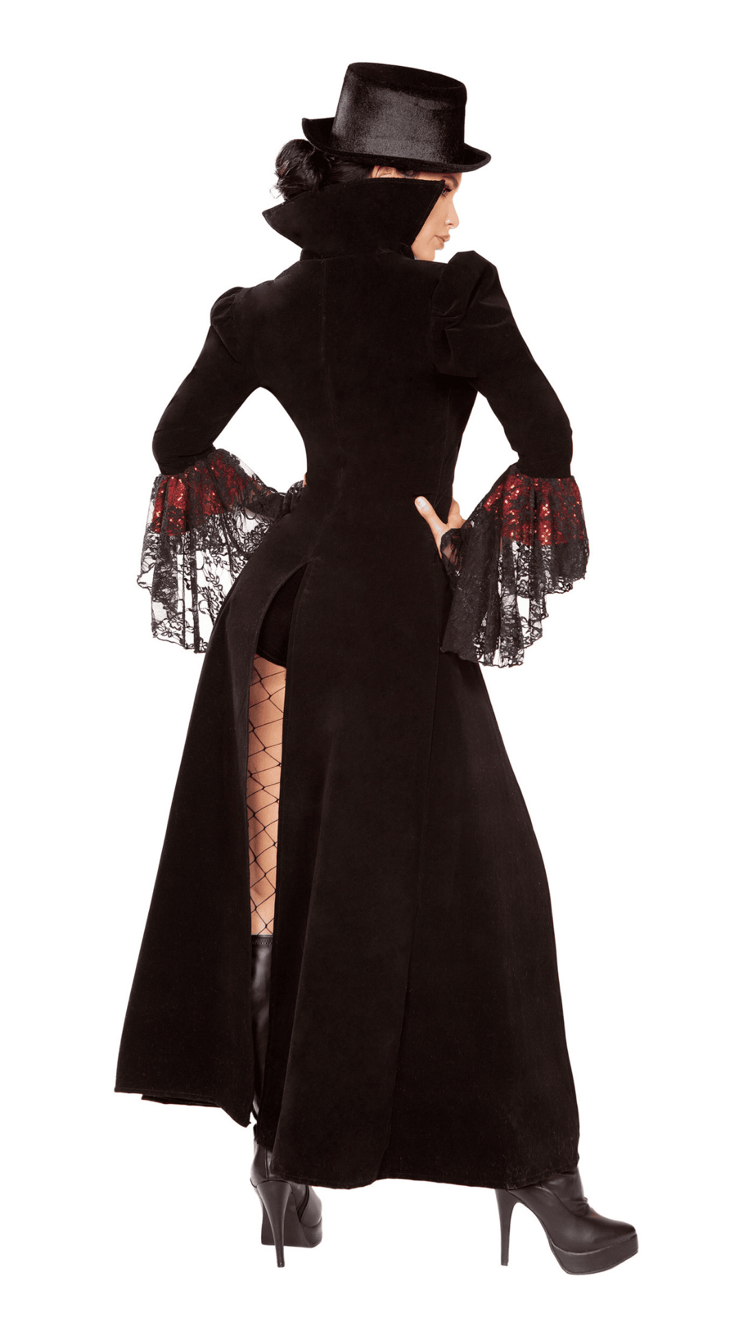 Naughty Kitten Clothing The Lusty Vampire Costume Model Rear View Halloween Costume