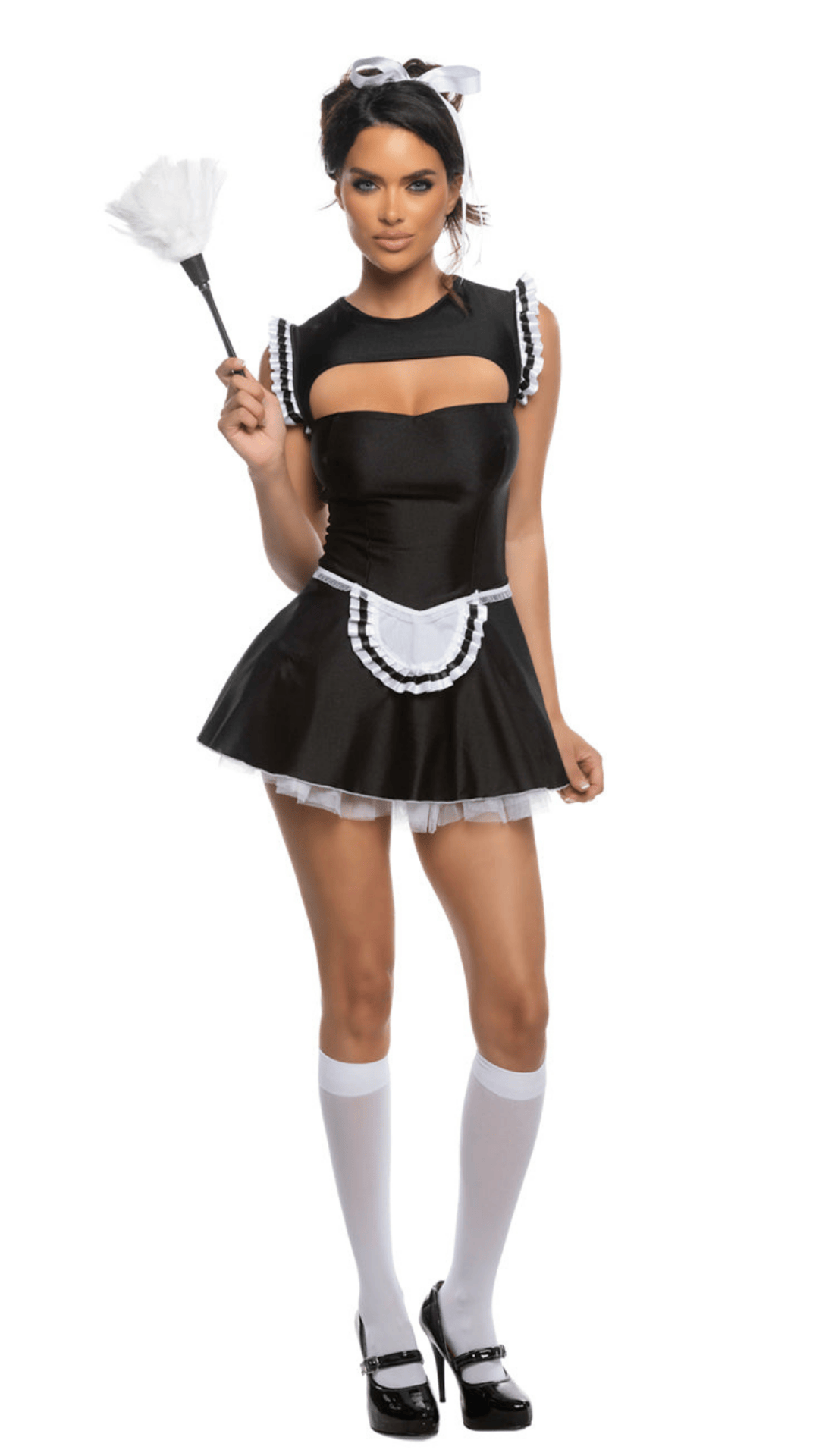 Naughty Kitten Clothing Maison Mistress Costume Front View Women's Halloween Costume
