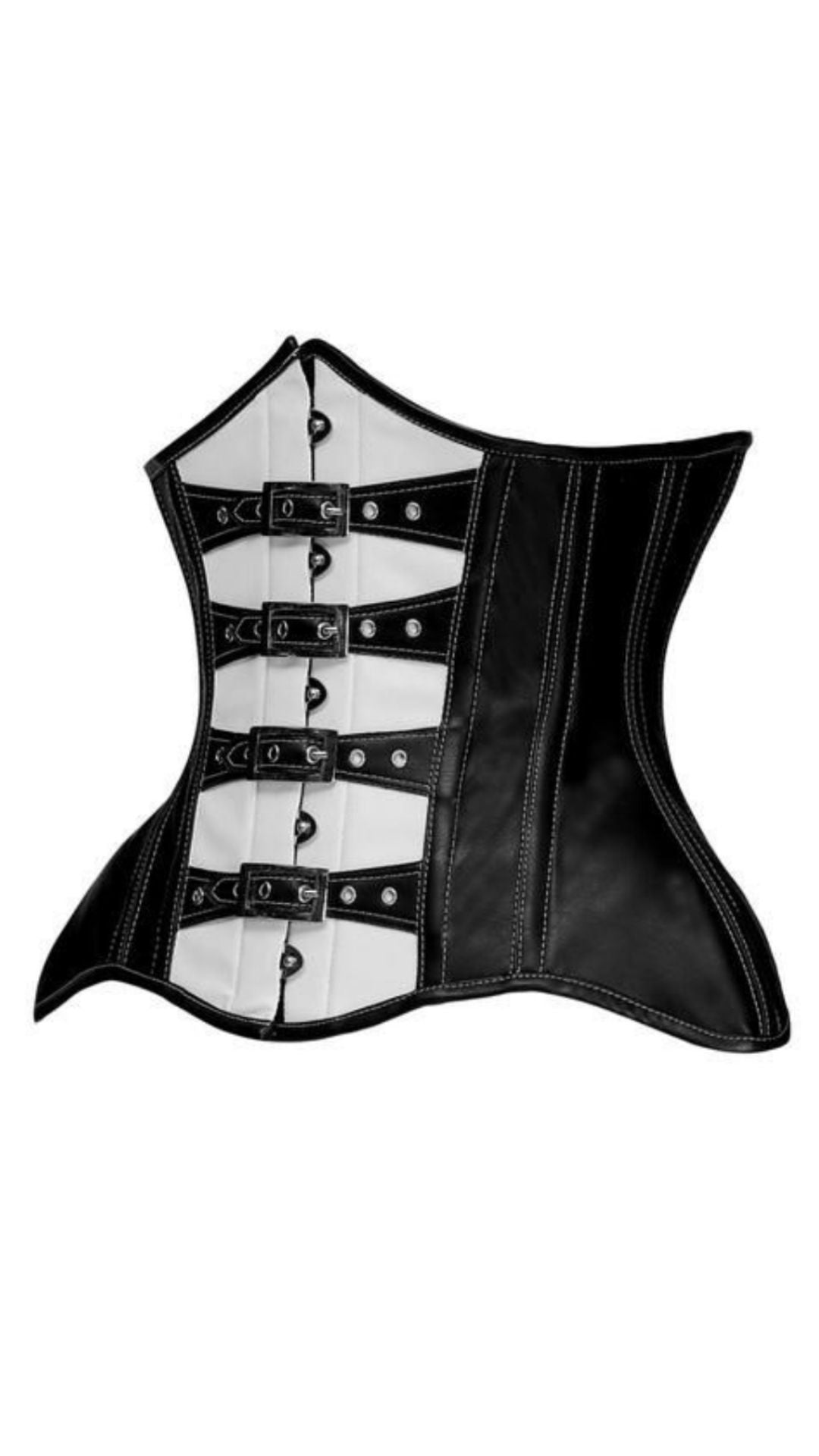 Naughty Kitten Maxine Buckled Underbust Corset Side View