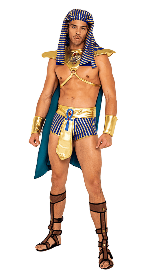 Naughty Kitten Clothing Men's King Pharaoh of Egypt Costume Front View Halloween Costume