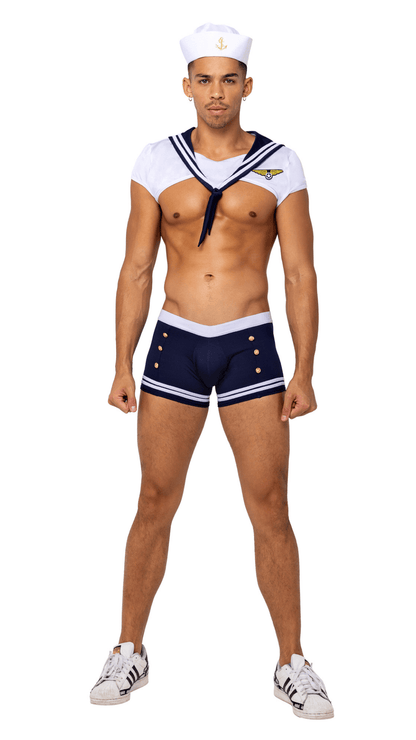 Naughty Kitten Clothing Men's Sailor Stud Costume Front View Halloween Costume