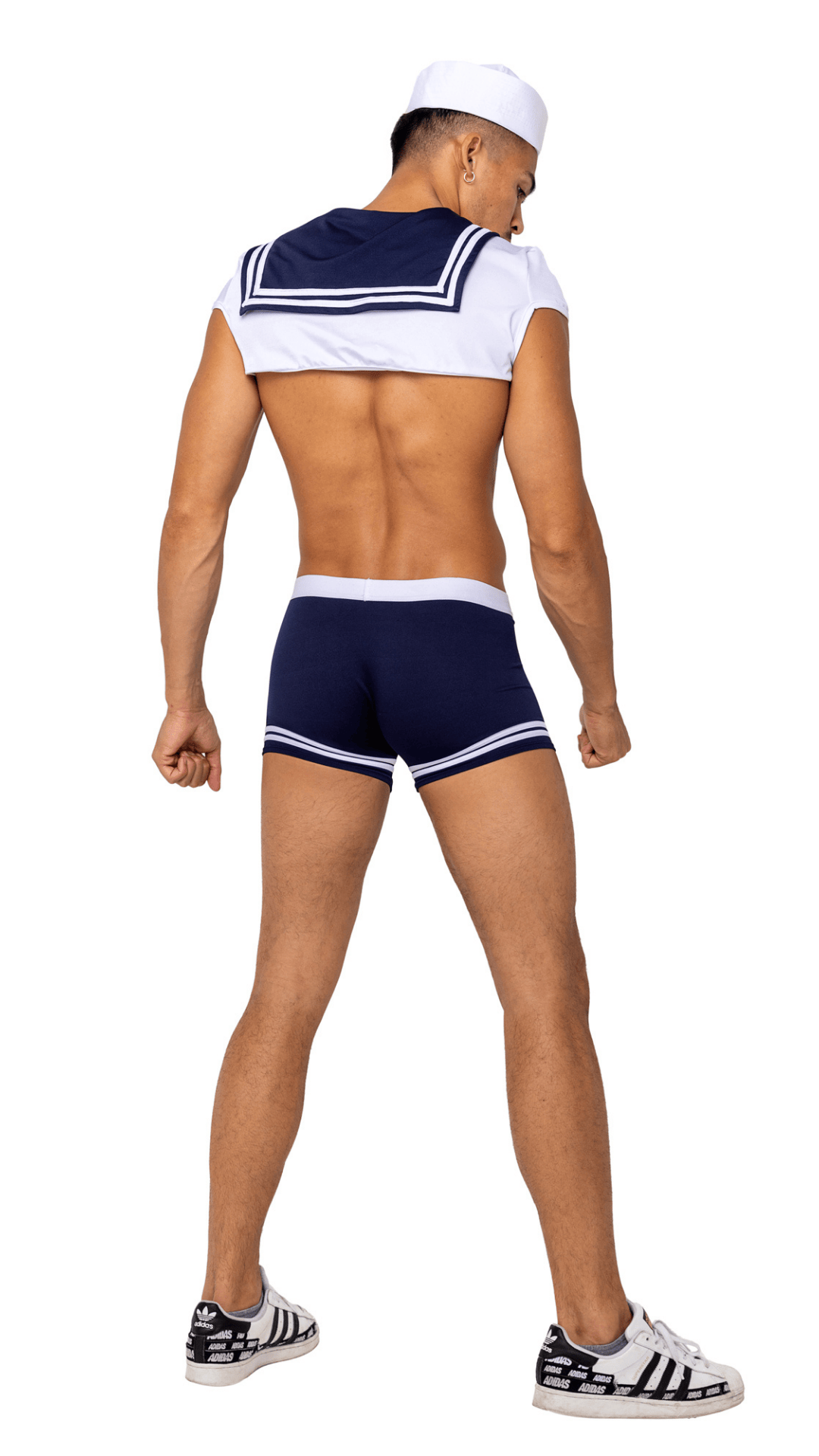 Naughty Kitten Clothing Men's Sailor Stud Costume Rear View Halloween Costume
