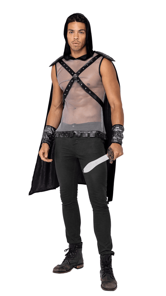 Naughty Kitten Clothing Mens Dark Realm Warrior Front View Halloween