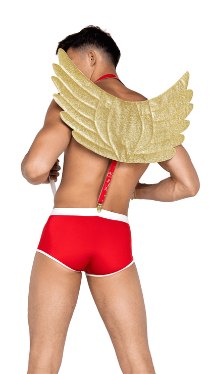 Naughty Kitten Clothing Mens Naughty Cupid 3-Piece Set Rear View Men's Lingerie Men's Costume